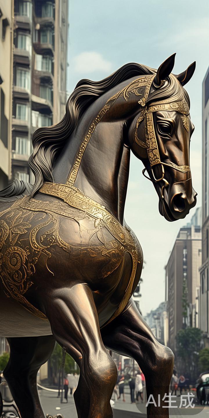 关于铜马的起源，可以追溯到中国古代的马文化。据考证